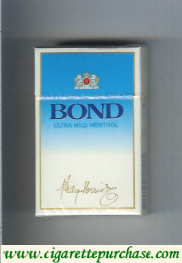 Bond Ultra Mild Menthol cigarettes Sweden